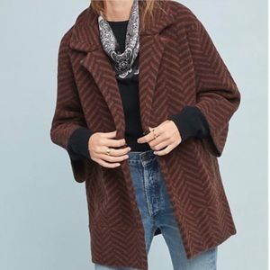 Anthropologie oversized wool jacket